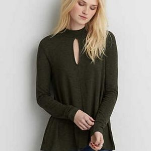 AEO slub soft & sexy keyhole slub